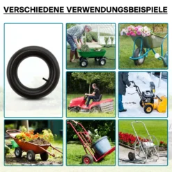 Schlauch für den Rasenmäherreifen 15x6.00-6 mit geradem Ventil Reifendecke Reifenschlauch Traktor