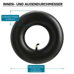 Schlauch für den Rasenmäherreifen 13x5.00-8 mit Winkelventil Reifendecke Reifenschlauch Traktor