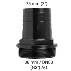 Schlauchtülle Ø75mm (3