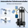 Schmutzwasserpumpe Schwimmerschalter Häcksler 31200 L/h 2200 W Förderhöhe bis 10 m