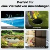 Schmutzwasserpumpe 370 W Tauchpumpe mit 1.500 l/h Fördermenge inkl. 20 m Schlauch Pumpe