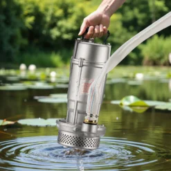 Schmutzwasserpumpe 370 W Tauchpumpe mit 1.500 l/h Fördermenge inkl. 20 m Schlauch Pumpe