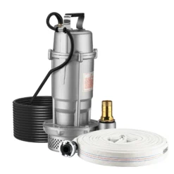 Schmutzwasserpumpe 370 W Tauchpumpe mit 1.500 l/h Fördermenge inkl. 20 m Schlauch Pumpe
