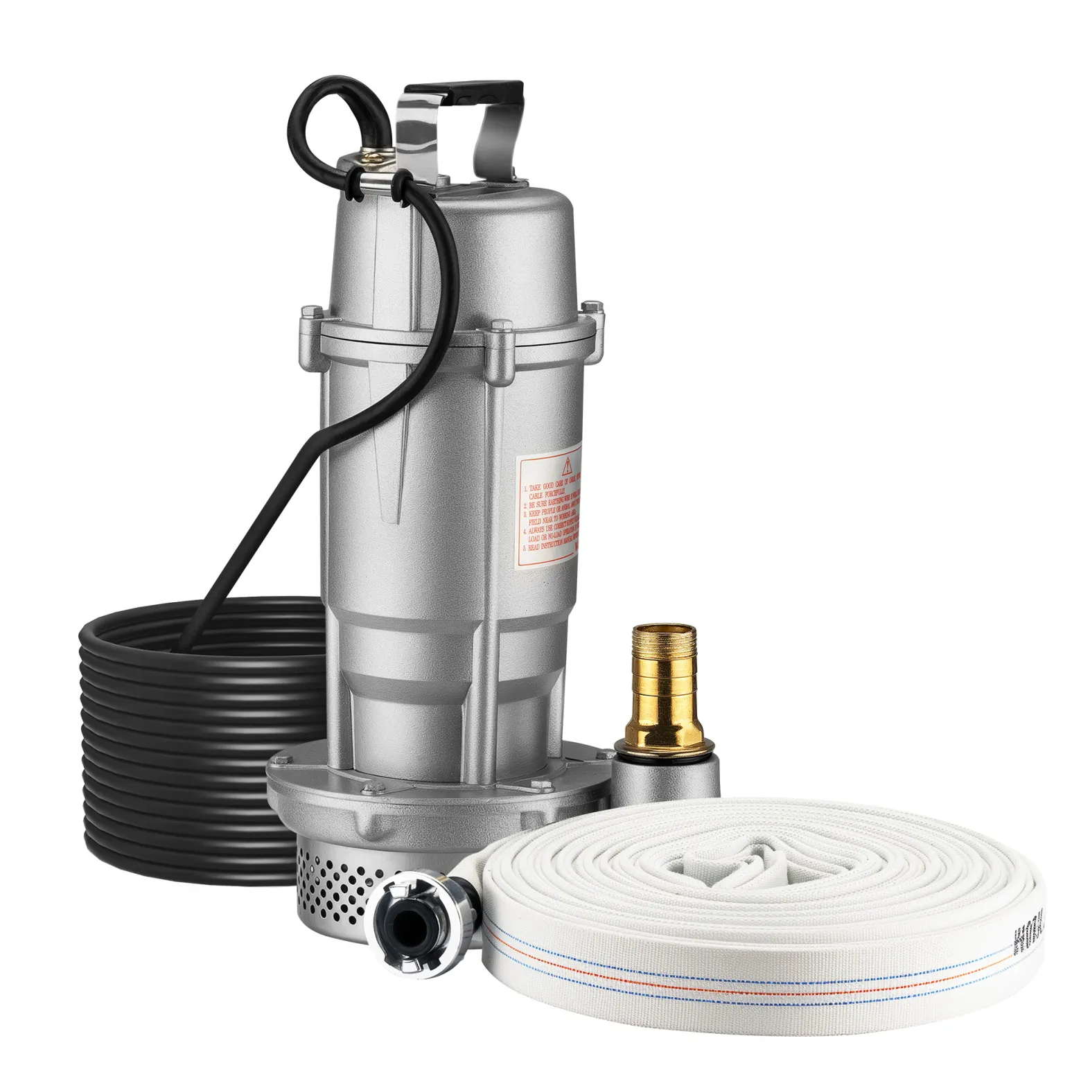 Schmutzwasserpumpe 370 W Tauchpumpe mit 1.500 l/h Fördermenge inkl. 20 m Schlauch Pumpe