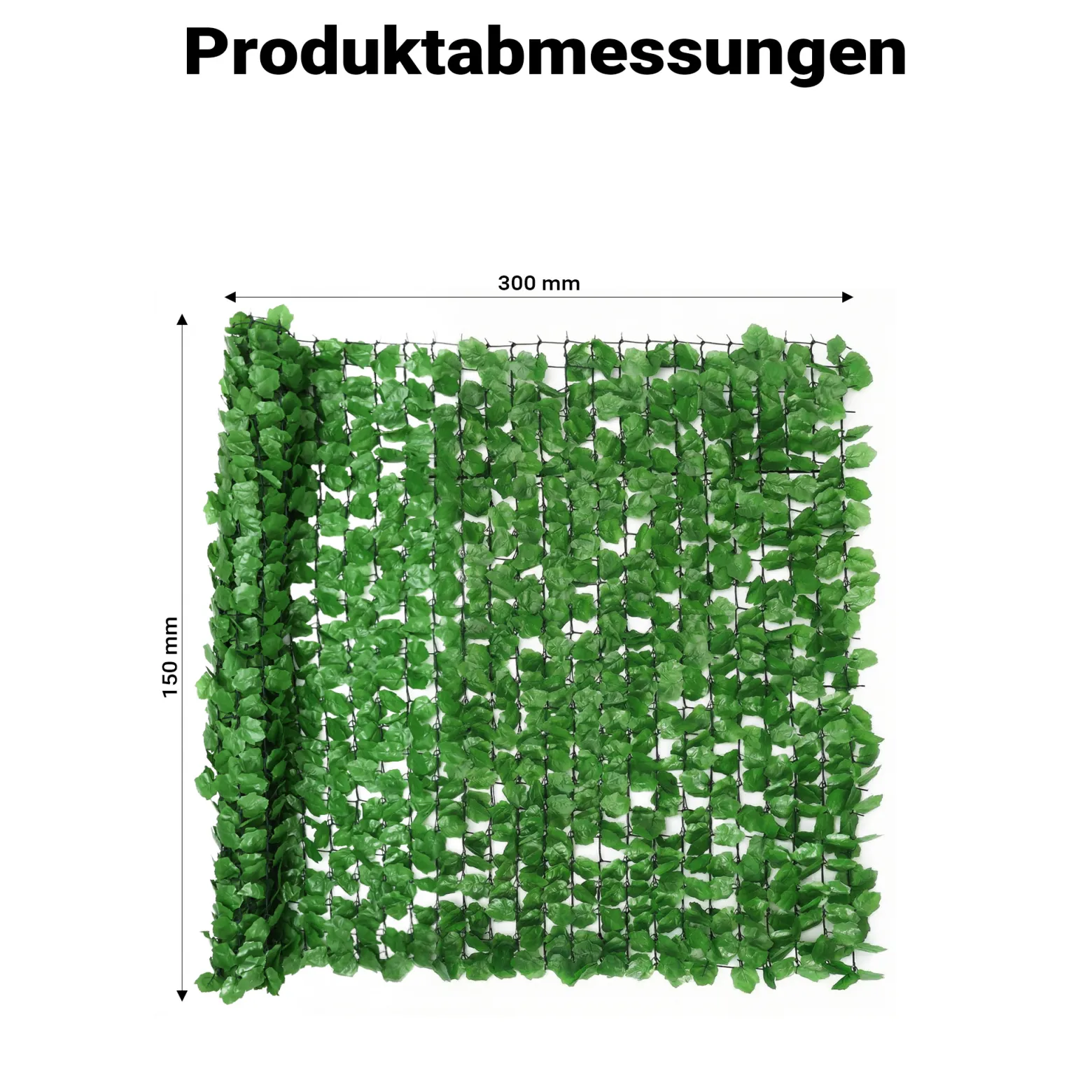 Sichtschutznetz Blätteroptik 300cm x 150cm Mauerabdeckung Sichtschutz Plane Netz