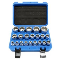 Steckschlüssel Satz 1/2" (12,7mm) 21tlg 8-36mm Vielzahn Nüsse für Drehmomentschlüssel, hochwertige Steckschlüssel für Werkstatt, Stecknüsse für Schraubarbeiten