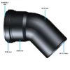 SunSun Auslass für CBF-350 CBF-350B CBF-350C und CBF-550 Bioteichfilter Ø 76,2 mm/3 Zoll 45° gebogen