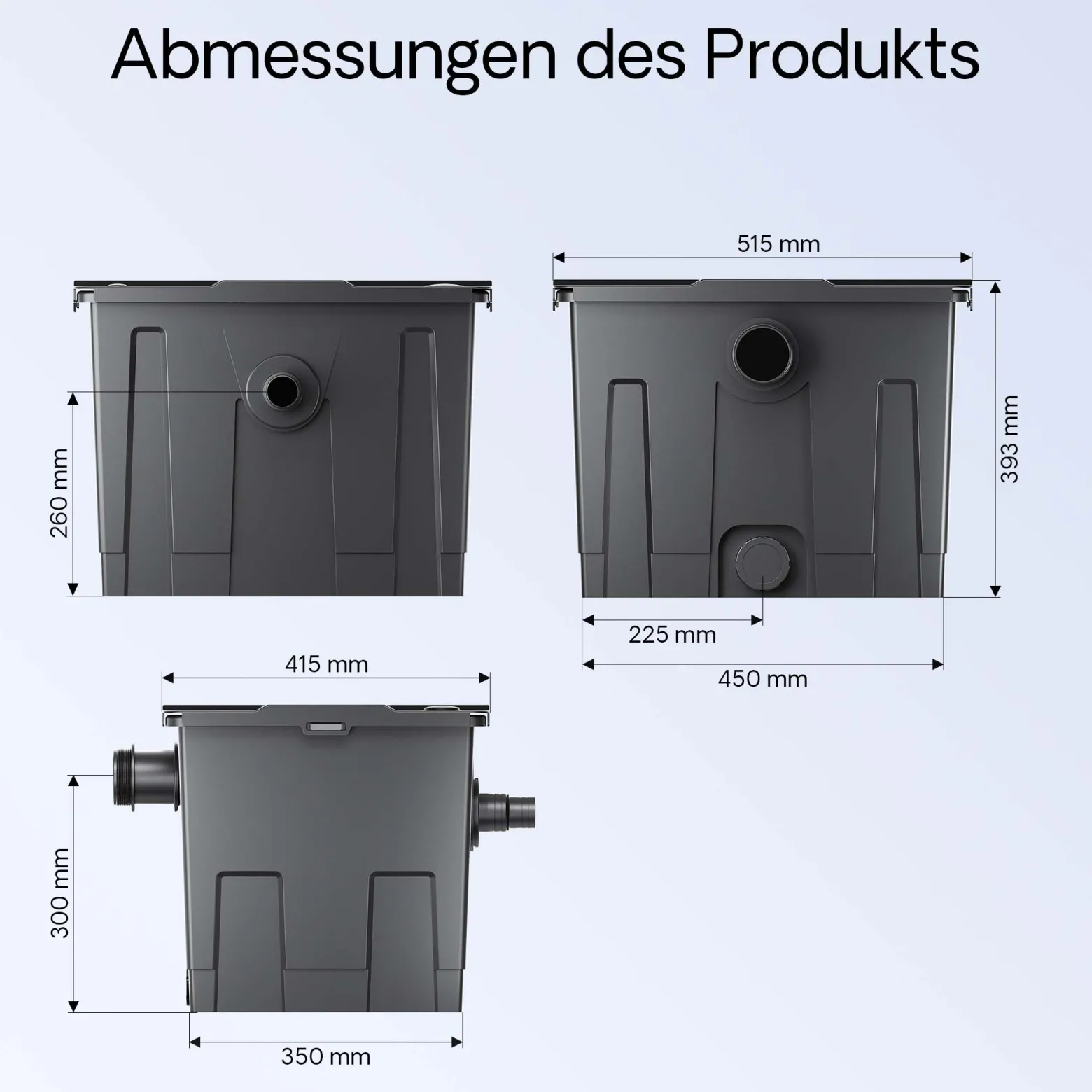 SunSun CBF-350 Bio Upgrade Set 1 auf CBF-350B 60000L Teichvolumen Durchlauffilter Biofilter Teichfilter