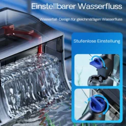 SunSun CBG-800 Hang On Filter mit UVc-Lampe, Anhängefilter 800 l/h für Aquarien bis 190 L