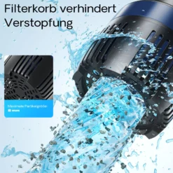 SunSun CEF-30000 Rohrpumpe 30.000 l/h / 200 W Hochleistungs Teichpumpe, Strömungspumpe mit Keramikwelle, Umwälzpumpe, Teichfilter