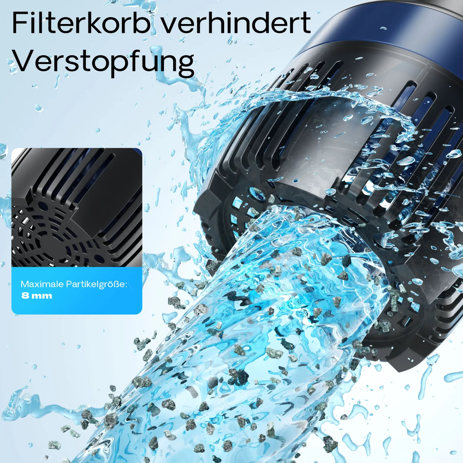 SunSun CEF-30000 Rohrpumpe 30.000 l/h / 200 W Hochleistungs Teichpumpe, Strömungspumpe mit Keramikwelle, Umwälzpumpe, Teichfilter