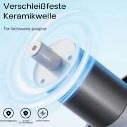 SunSun CEF-16.000 Rohrpumpe 16.000 l/h / 75 W Hochleistungs Teichpumpe, Strömungspumpe mit Keramikwelle, Umwälzpumpe, Teichfilter