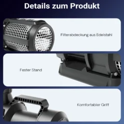 SunSun CET-35000 SuperECO Teichpumpe 32.000 l/h / 450 W, energiesparende Filterpumpe, Bachlaufpumpe für Koiteiche, Umwälzpumpe, Gartenteichpumpe