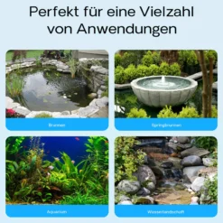 SunSun CHJ-1500-10 ECO Teichpumpe 1500l/h / 25 W, energiesparende Filterpumpe, Bachlaufpumpe für Koiteiche, Umwälzpumpe, Gartenteichpumpe