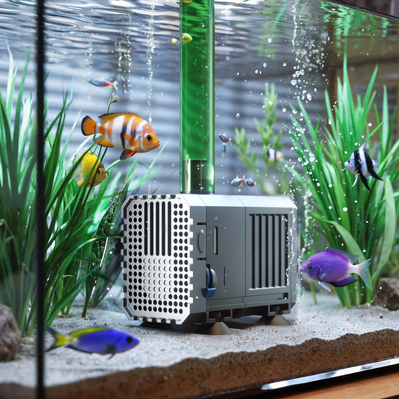 SunSun CHJ-500-10 ECO Teichpumpe 500 l/h / 7 W, energiesparende Filterpumpe, Bachlaufpumpe für Koiteiche, Umwälzpumpe, Gartenteichpumpe