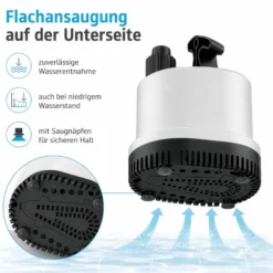 SunSun CHL-2500 Aquarium Pumpe 2500 l/h 40 W Aquariumpumpe mit flacher Ansaugung, Überhitzungsschutz und Trockenlaufschutz