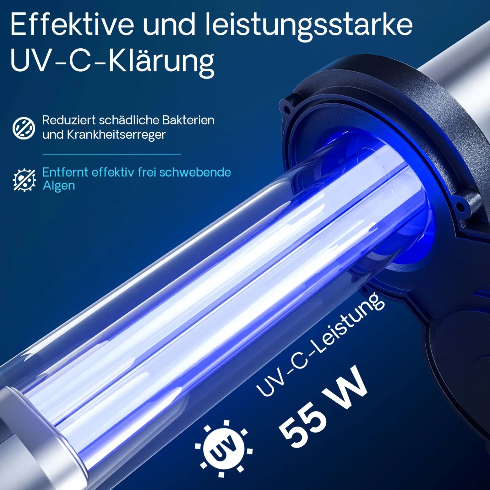 SunSun CPA-30000 Druckteichfilter 12.000 l/h / 55 W UVC Einheit, Teichdruckfilter für Teiche bis 60.000 Liter, Teichklärer, Filteranlage