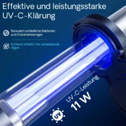 SunSun CPA-10000 Druckteichfilter 10.000 l/h / 11 W UVC Einheit, Teichdruckfilter für Teiche bis 12.000 Liter, Teichklärer, Filteranlage