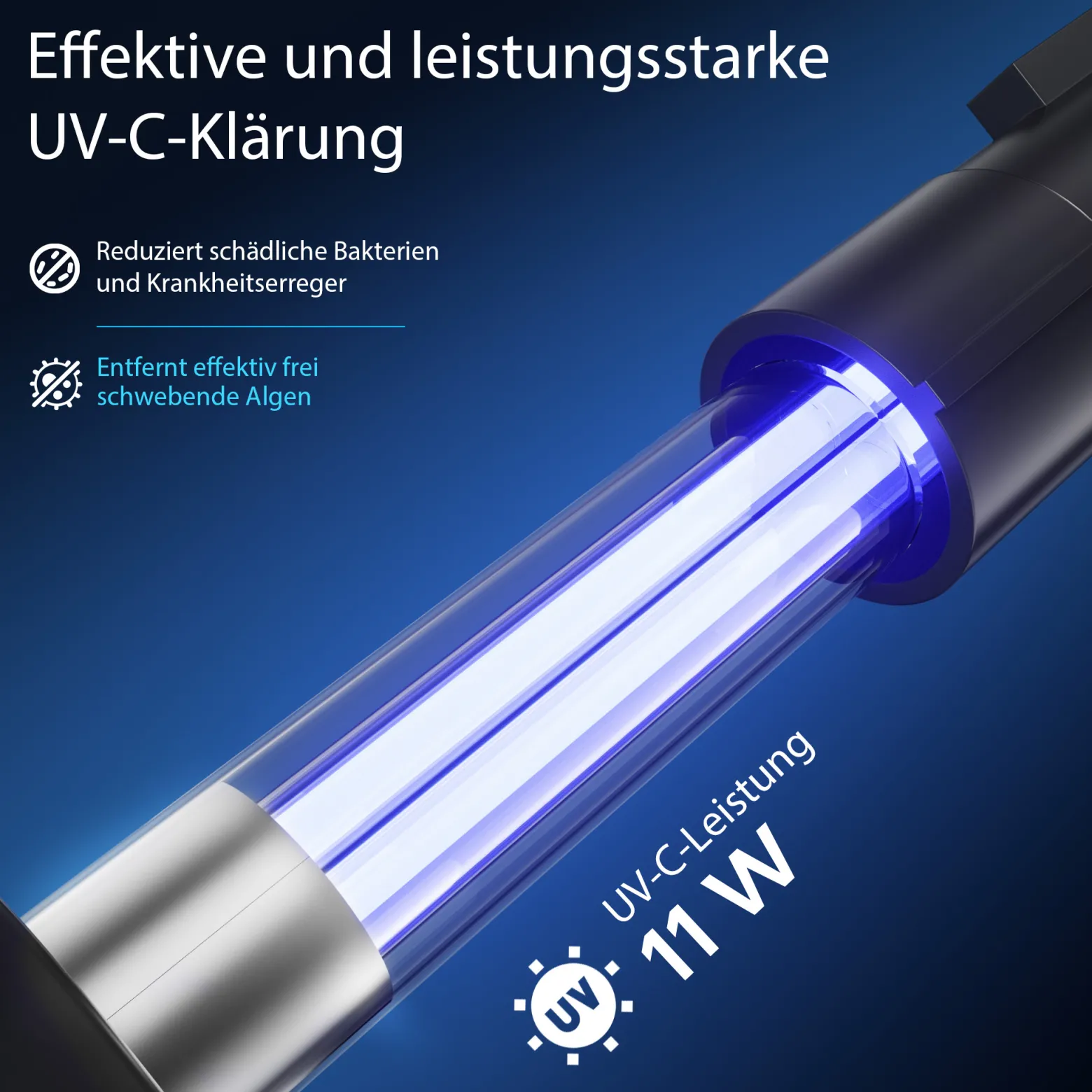 SunSun CPF-180 Druckteichfilter 9000 l/h / 11 W UVC Einheit, Teichdruckfilter für Teiche bis 6000 Liter, Teichklärer, Filteranlage