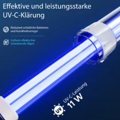 SunSun CPF-5000 Druckteichfilter 8000 l/h / 11 W UVC, Einheit Teichdruckfilter für Teiche bis 8000 Liter, Teichklärer, Filteranlage