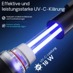 SunSun CPF-500 Druckteichfilter 10.000 l/h / 18 W UVC, Einheit Teichdruckfilter für Teiche bis 30.000 Liter, Teichklärer, Filteranlage