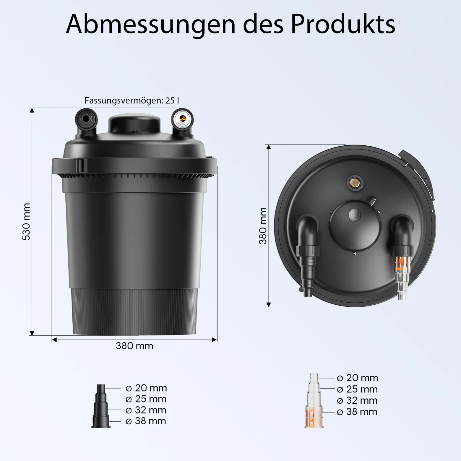 SunSun CPF-380 Druckteichfilter 10.000 l/h / 11 W UVC Einheit,Teichdruckfilter für Teiche bis 12.000 Liter, Teichklärer, Filteranlage