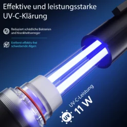 SunSun CPF-380 Druckteichfilter 10.000 l/h / 11 W UVC Einheit,Teichdruckfilter für Teiche bis 12.000 Liter, Teichklärer, Filteranlage
