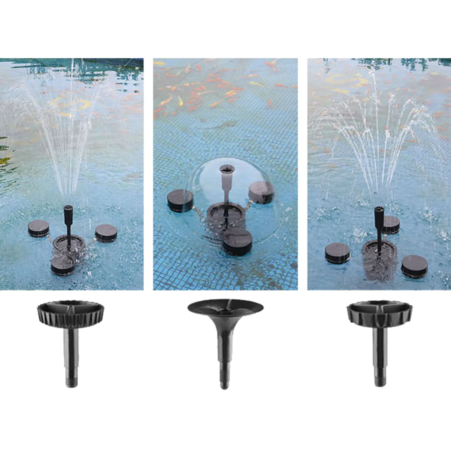 SunSun CSP-250 Schwimmskimmer für Teiche bis 40 m², 2500 l/h 45 W, Skimmer mit Springbrunnen, Blättersammler mit Pumpe für Gartenteich Teichpflege