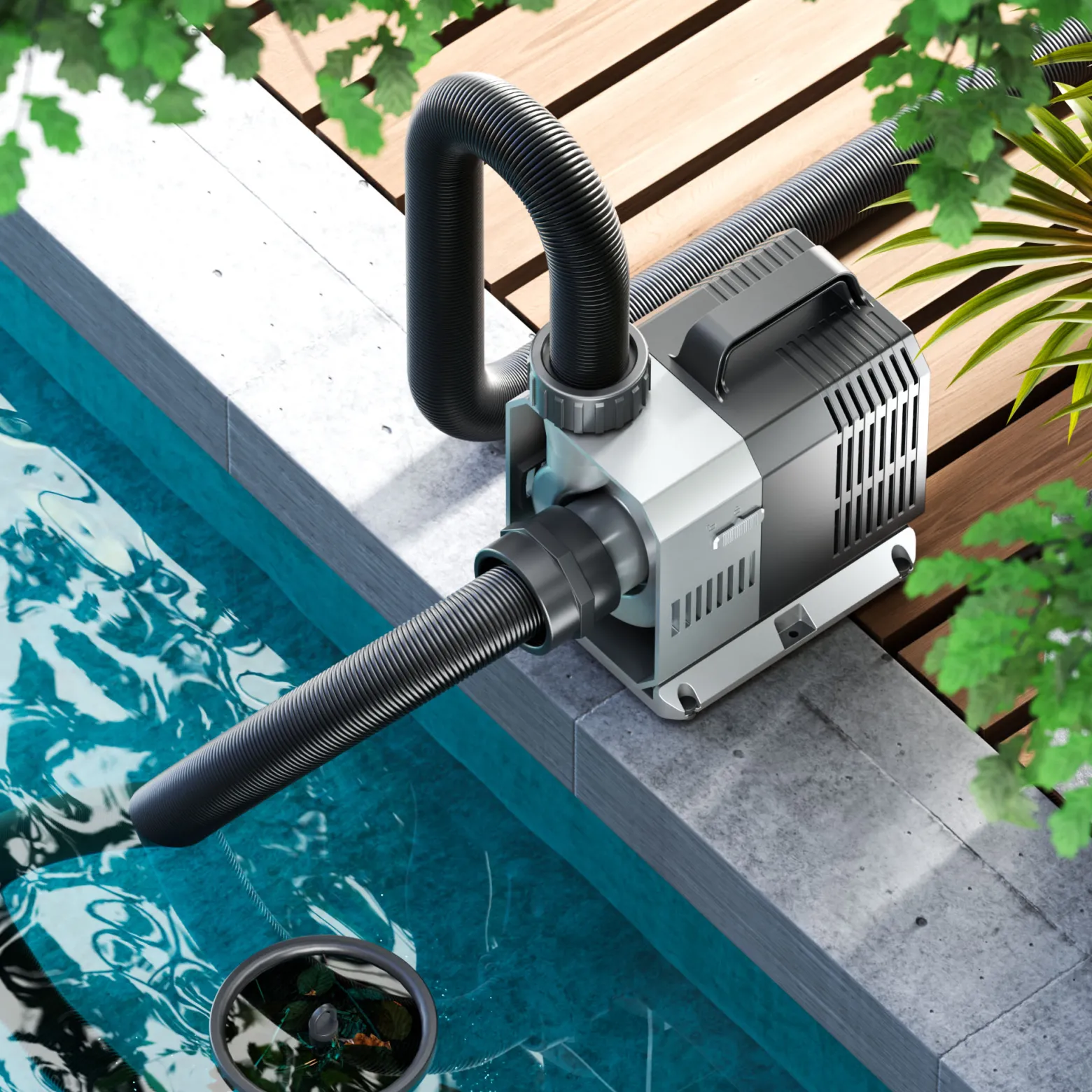 SunSun CTP-12000 SuperECO Teichpumpe 12.000 l/h / 100 W, energiesparende Filterpumpe, Bachlaufpumpe für Koiteiche, Umwälzpumpe, Gartenteichpumpe