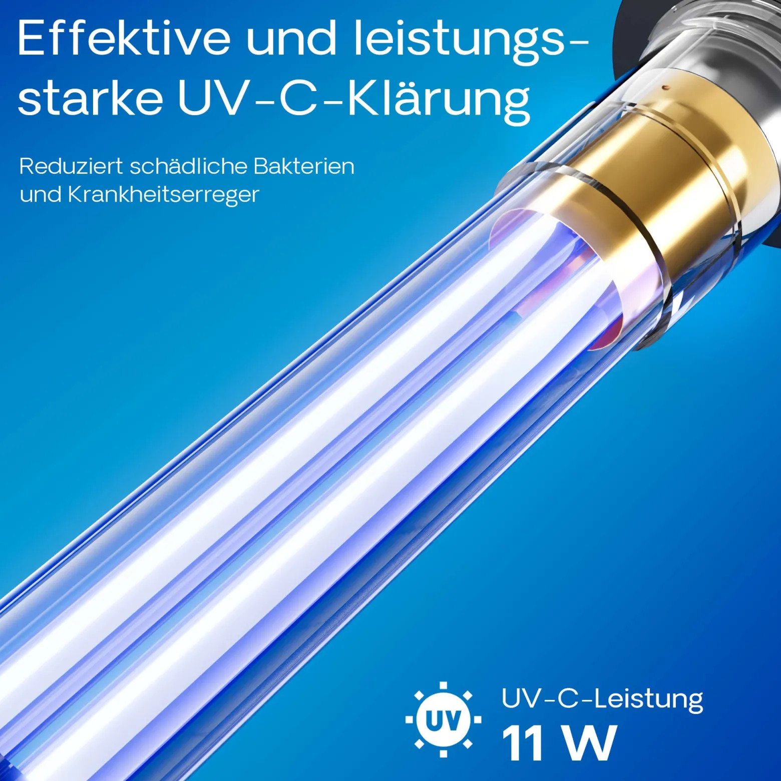 SunSun CUF-4800 Springbrunnenpumpe 4500 l/h / 45 W / 4 m Förderhöhe mit eingebautem 11 W UVC-Teichklärer, energiesparende Teichpumpe, Pumpe mit Fontäne, Wasserpumpe