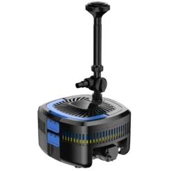 SunSun CUF-2800 Springbrunnenpumpe 3000 l/h / 30 W / 2 m Förderhöhe mit eingebautem 11 W UVC-Teichklärer, energiesparende Teichpumpe, Pumpe mit Fontäne, Wasserpumpe