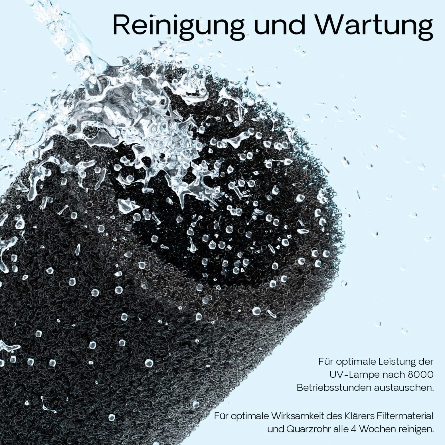 SunSun CUP-609 Aquarium Innenfilter 2000 l/h mit Pumpe für Aquarium 6W und UVC Klärer 9W inkl. Filterschwamm und Schutzkorb