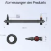SunSun CUV-172 Teichklärer 6000 l/h / 72 W UVC, Vorklärgerät für Teichfilter & Teichpumpe, Wasserklärer mit UV-Lampe, Lichtfilter zur Algenbekämpfung