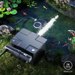 SunSun CUV-236 Teichklärer 6000 l/h / 36 W UVC, Vorklärgerät für Teichfilter & Teichpumpe, Wasserklärer mit UV-Lampe, Lichtfilter zur Algenbekämpfung