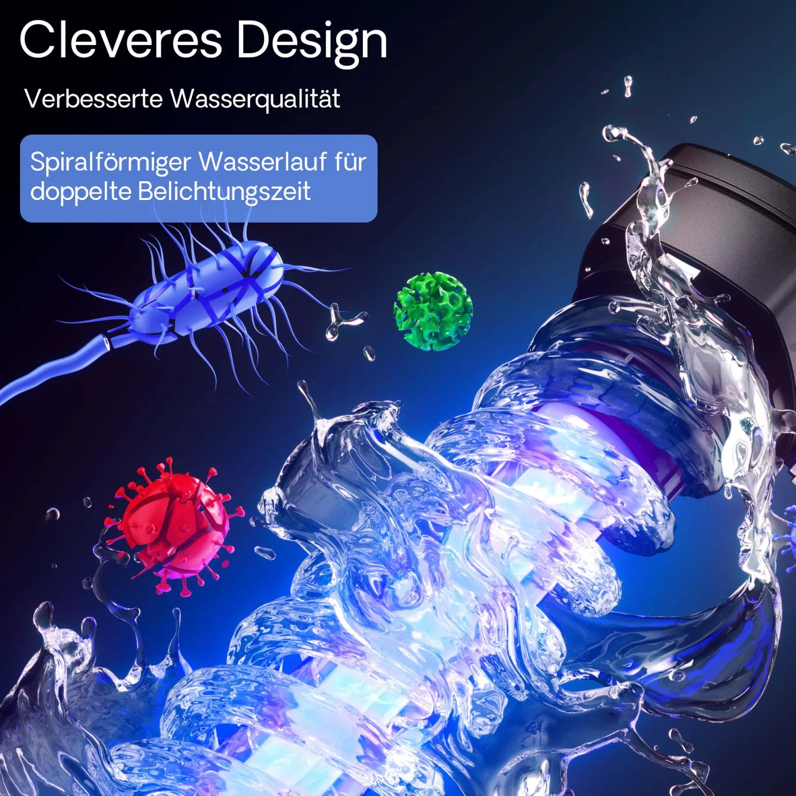 SunSun CUV-236 Teichklärer 6000 l/h / 36 W UVC, Vorklärgerät für Teichfilter & Teichpumpe, Wasserklärer mit UV-Lampe, Lichtfilter zur Algenbekämpfung