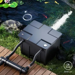 SunSun CUV-136 Teichklärer 4500 l/h / 36 W UVC Vorklärgerät für Teichfilter & Teichpumpe Wasserklärer mit UV-Lampe Lichtfilter zur Algenbekämpfung