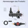 SunSun CUV-111 Teichklärer 1700 l/h / 11 W UVC, Vorklärgerät für Teichfilter & Teichpumpe, Wasserklärer mit UV-Lampe, Lichtfilter zur Algenbekämpfung