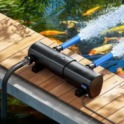 SunSun CUV-2072 Teichklärer 8000 l/h / 72 W UVC für Teichgrößen bis 90.000 Liter, Vorklärgerät für Teichfilter & Teichpumpe, Wasserklärer mit UV-Lampe, Lichtfilter zur Algenbekämpfung
