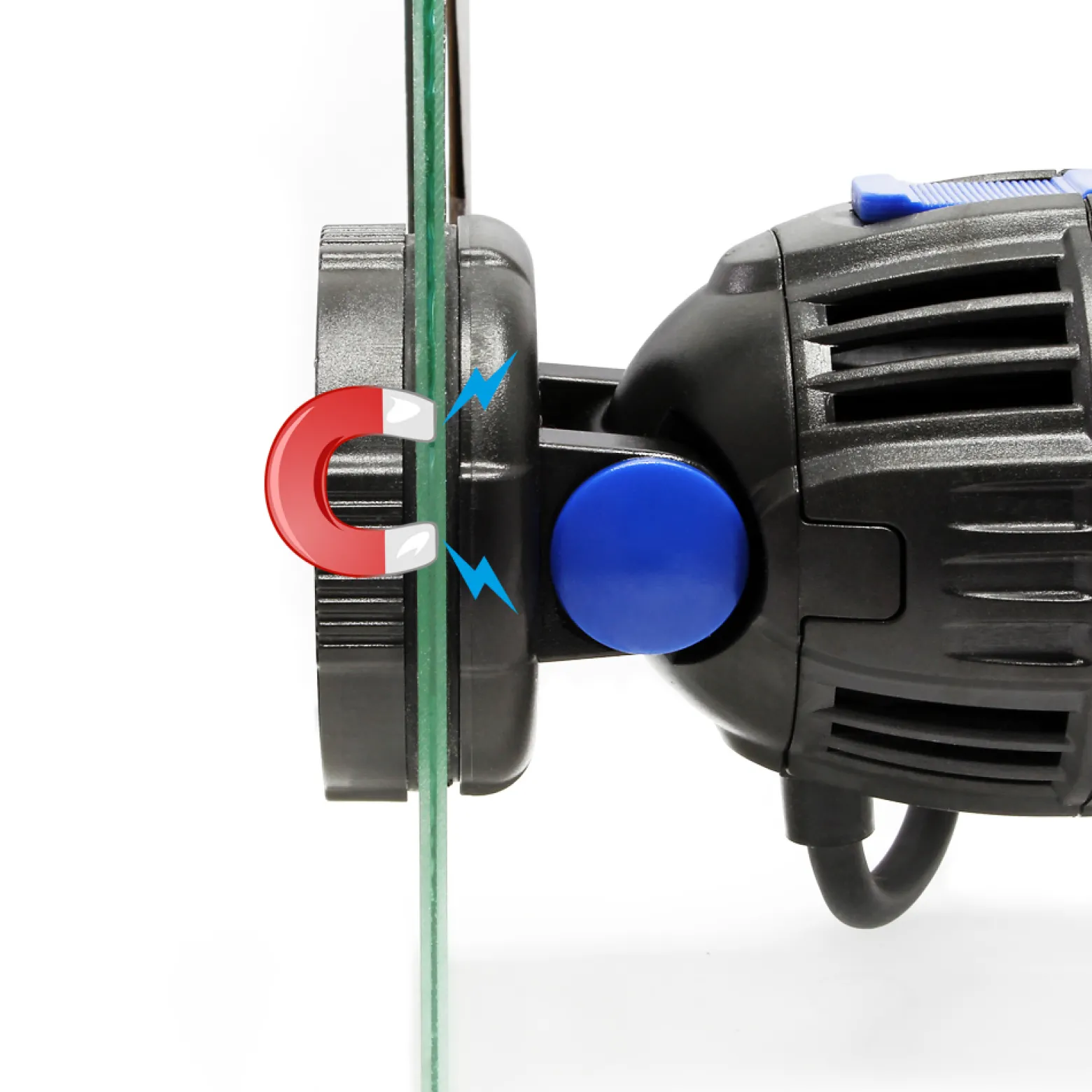 SunSun CW-120 Strömungspumpe 700-8000 l/h 20 W Aquarium Pumpe mit einstellbarer Wellenform, Wellenzyklus und Pumpleistung, mit Tag- und Nachmodus