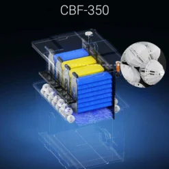 SunSun Ersatzteil 55 Bio Kugeln für Bio Teichfilter CBF-350B - Durchlauffilter Teich bis 60.000 L Teichvolumen - bis 10000 l/h - 2 Kammer-System Teich Filter Biofilter Koiteich - Filtermaterial