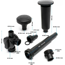 SunSun Ersatzteil für Aquariumpumpe CQB-/CTP-/CHJ-Serie Aufsatz Set 4, Aufsatzset mit Springbrunnendüse für Teichpumpe, effiziente Aquariumpumpe