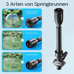 SunSun Ersatzteil für Aquariumpumpe JTP-Serie Aufsatz Set 2, Aufsatzset mit Springbrunnendüse für Teichpumpe, effiziente Aquariumpumpe