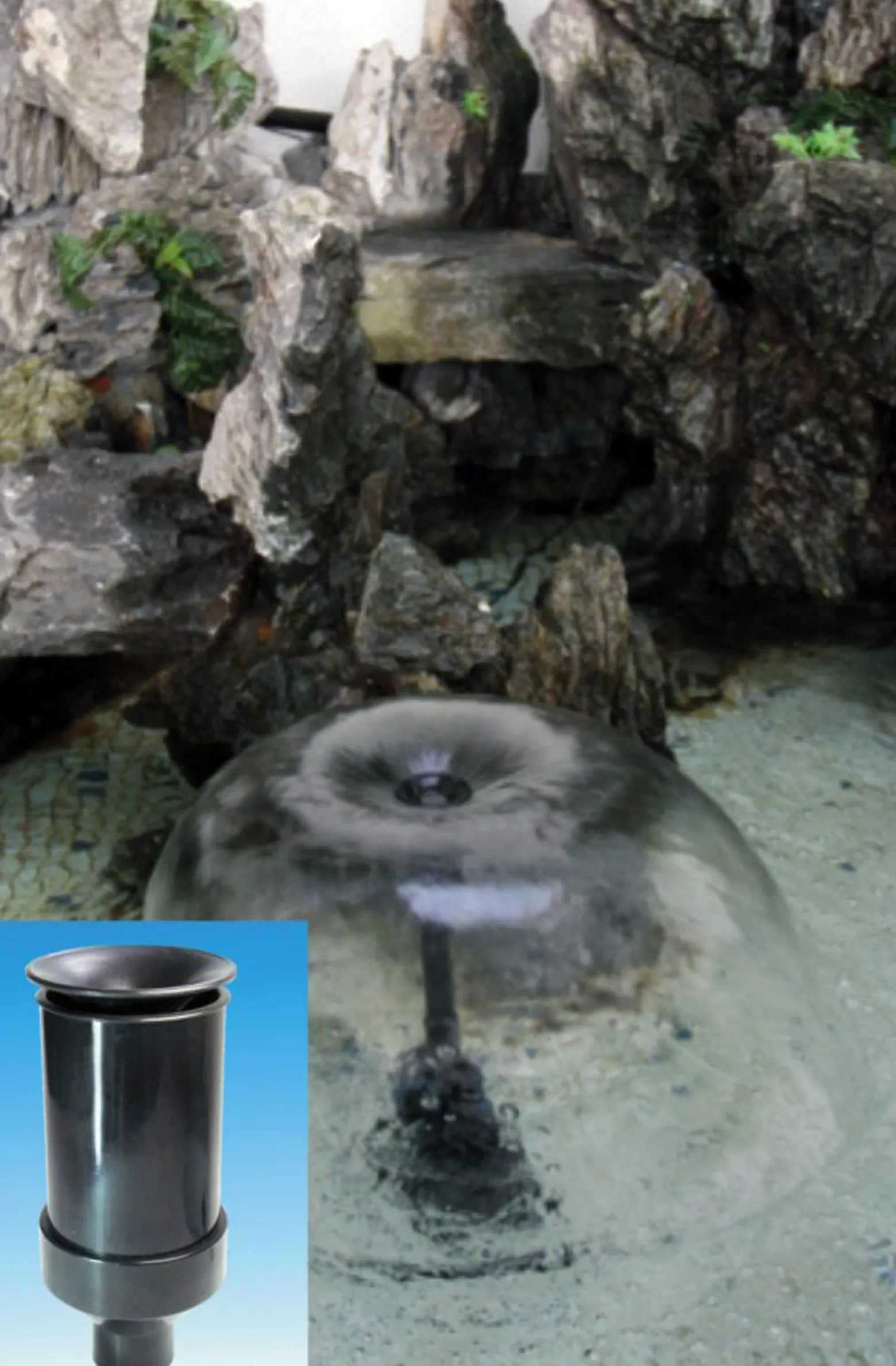 SunSun Ersatzteil für Aquariumpumpe HJ-1543/1843 Aufsatz Set 3, Aufsatzset mit Springbrunnendüse für Teichpumpe, effiziente Aquariumpumpe