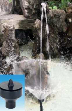 SunSun Ersatzteil für Aquariumpumpe HJ-1543/1843 Aufsatz Set 3, Aufsatzset mit Springbrunnendüse für Teichpumpe, effiziente Aquariumpumpe