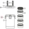SunSun Ersatzteil für Aquarium Außenfilter HW-505A Deckelclip Verschlussklammern für Aquariumfilter, Aquaristik Zubehör effiziente Filtration