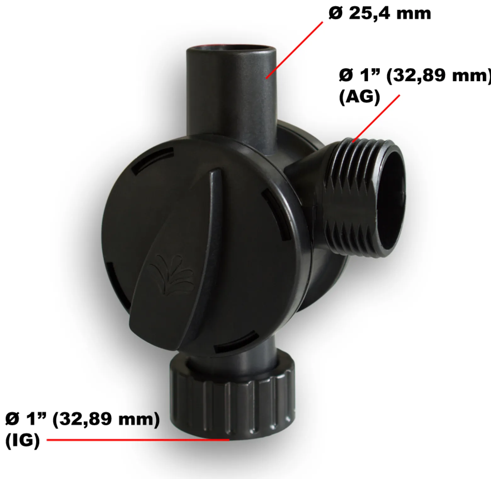 SunSun Ersatzteil für CQB CTP CHJ Springbrunnenpumpe – T-Stück – Schlauchverbinder – für Teich, Gartenpumpe, Skimmer, Bachlauf Zubehör