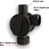SunSun Ersatzteil für CQB CTP CHJ Springbrunnenpumpe – Einstellbares T-Stück – für Teich, Gartenpumpe, Skimmer, Bachlauf Zubehör
