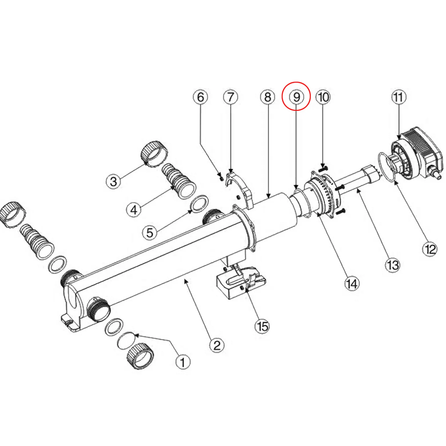 SunSun Ersatzteil für CUV 300er und 600er Serie Teichklärer – O-Ring – für Teichfilter, UV Leuchtmittel, UVC Klärer Zubehör