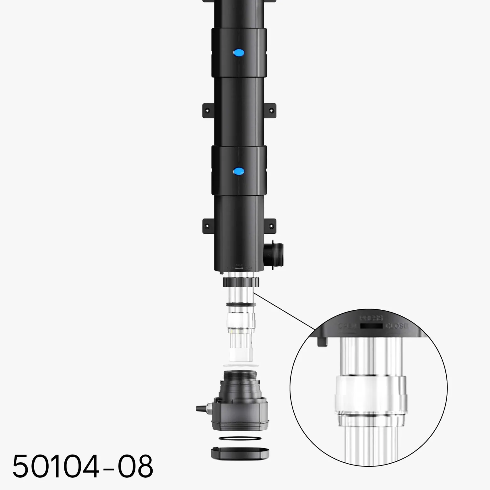 SunSun Ersatzteil für CUV-272 Teichklärer – Quarzglashülse A – transparent – für Teiche, UV Lampe, Filter, UVC Teichfilter Zubehör