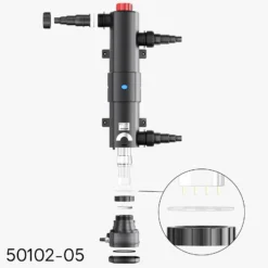 SunSun Ersatzteil für CUV-236 Teichklärer – O-Ring 2 – für Teichfilter, UV Leuchtmittel, UVC Klärer Zubehör